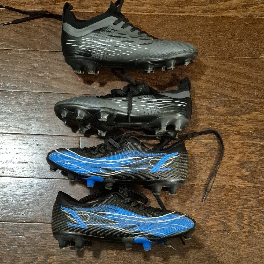 Black and Blue Soccer Cleats